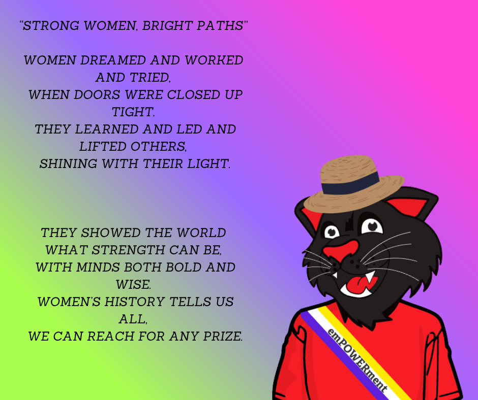 Women's history poem graphic 