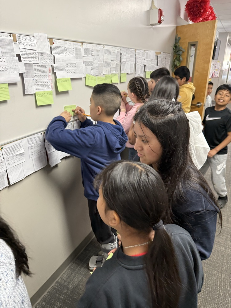 students giving feedback 