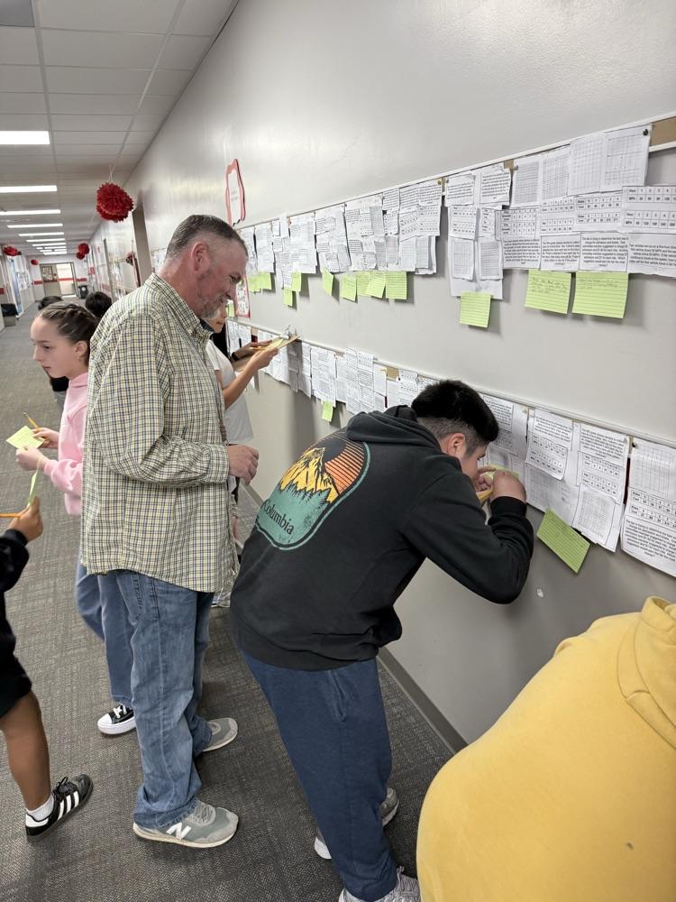 students giving feedback 