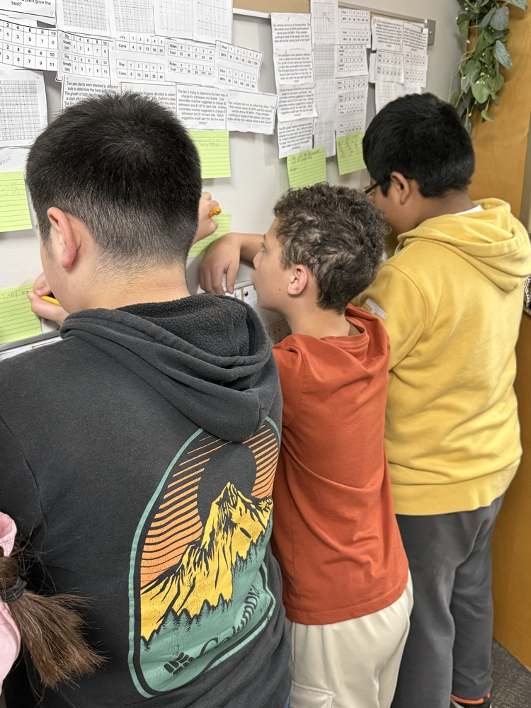 students giving feedback 