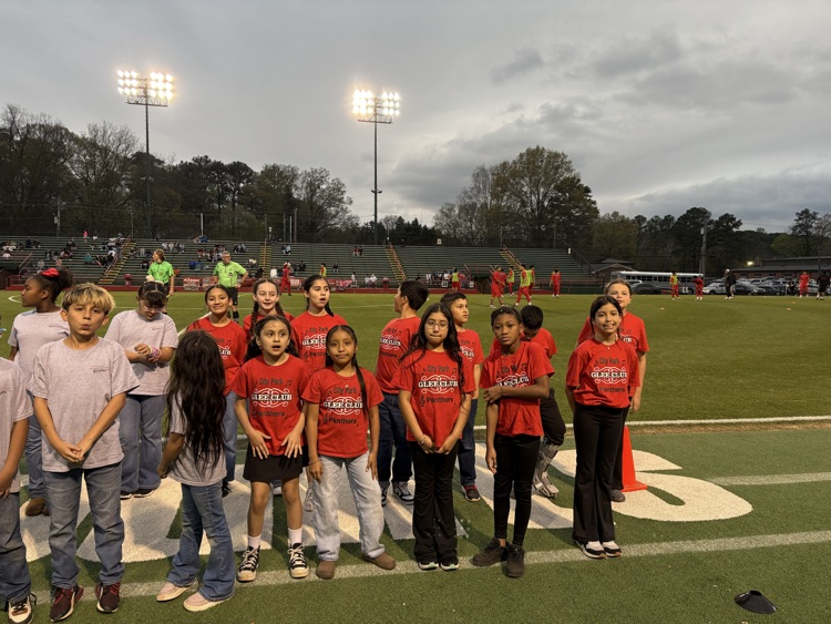 Honor Chorus photo at DHS football game
