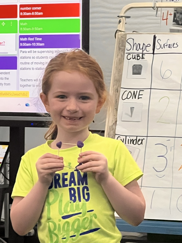 students making 3D shapes 