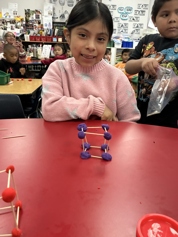 students making 3D shapes 