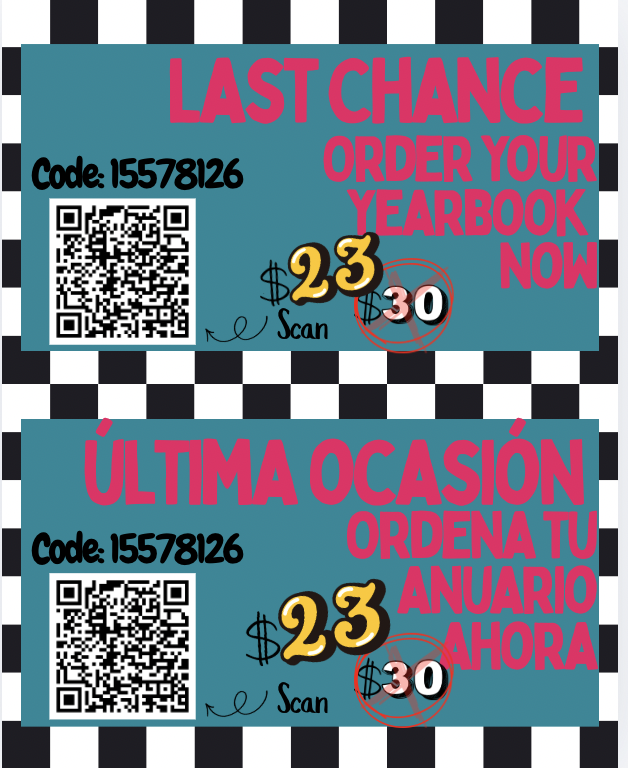 Last chance to buy a yearbook!