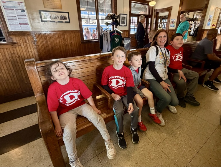 Students inside the museum