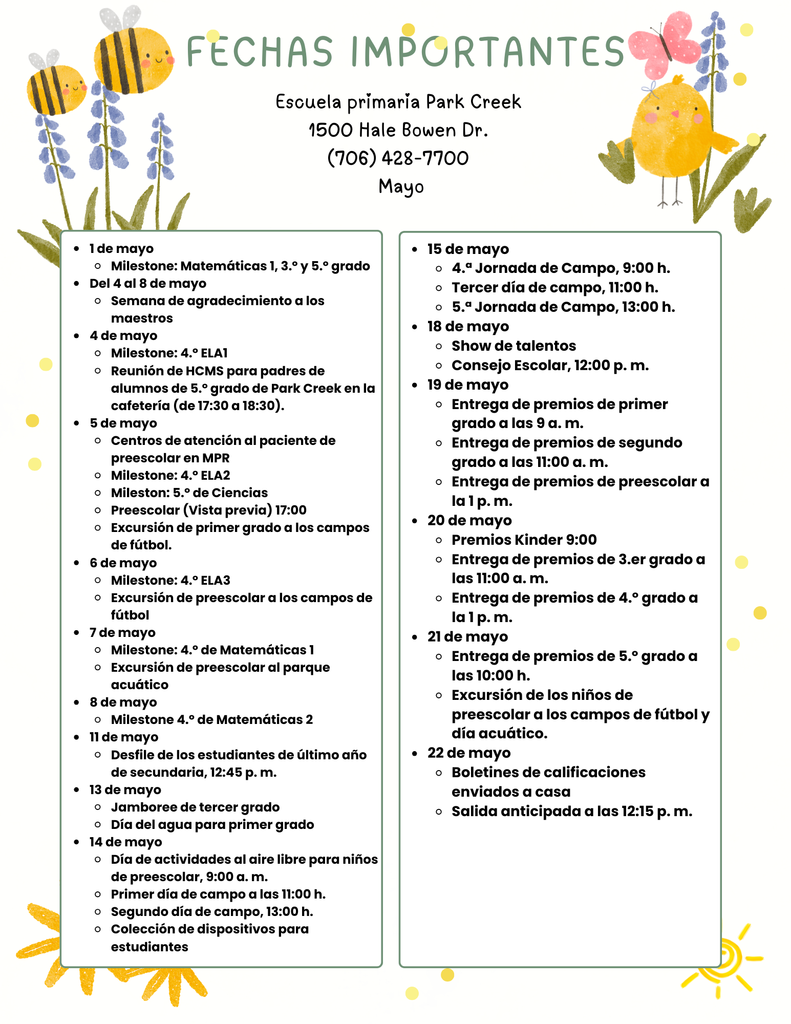 Upcoming Events calendars