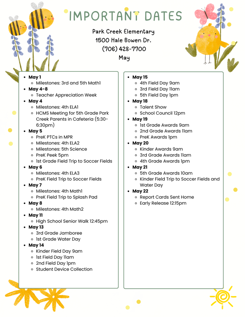 Upcoming Events calendars