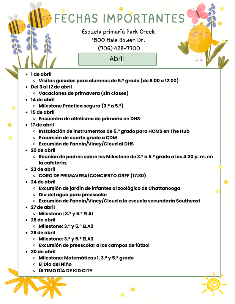 Upcoming Events calendars