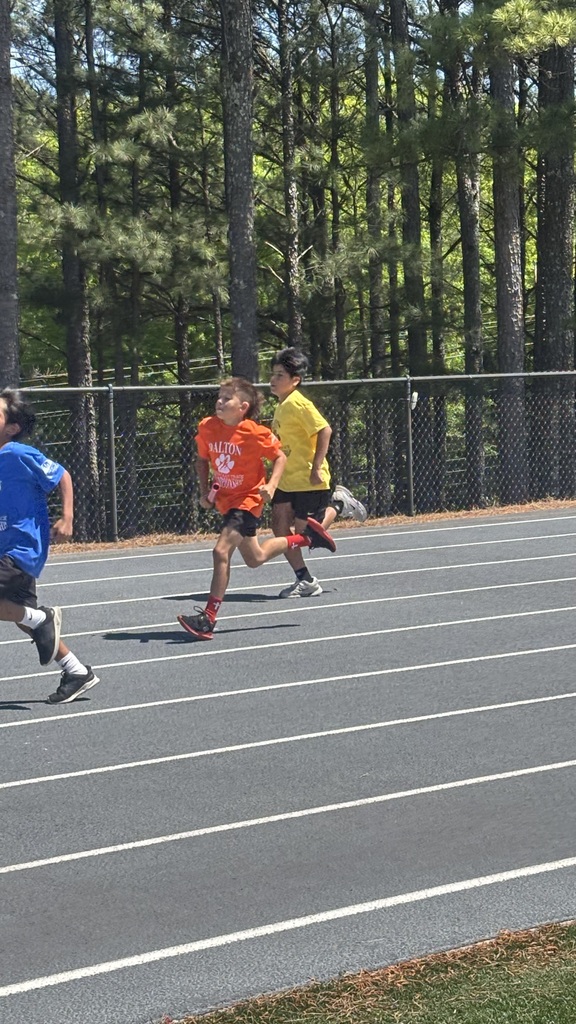 students at the district track meet