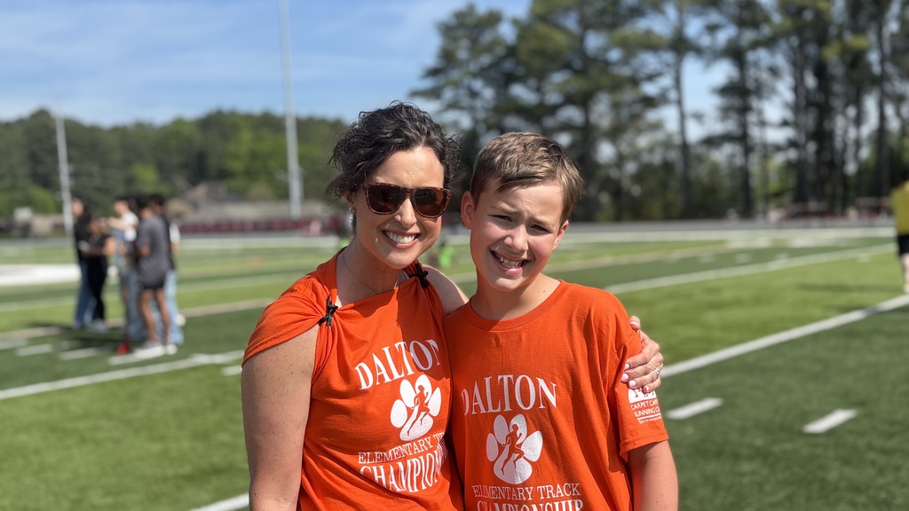 students at the district track meet