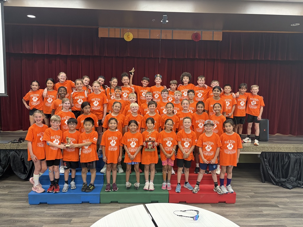 students at the district track meet