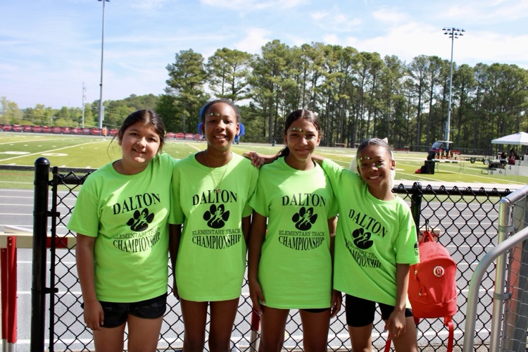 Fourth grade girls after their race