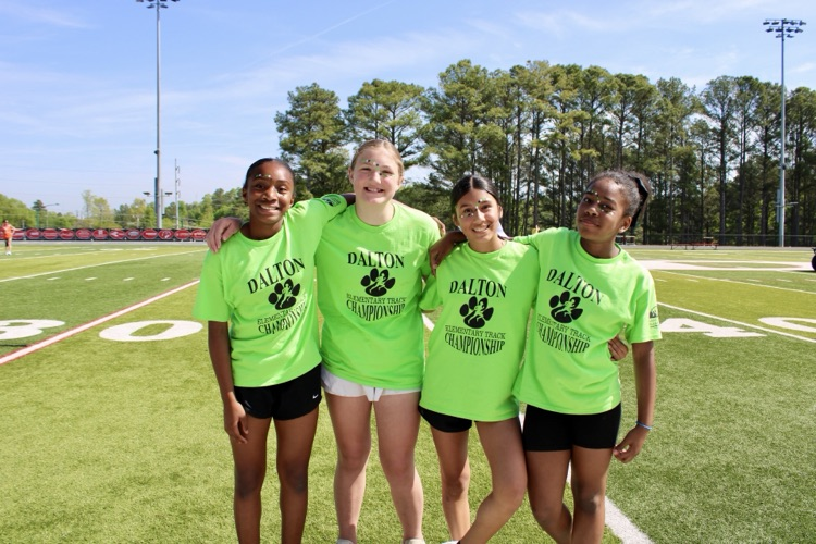 Fifth grade girls after their race