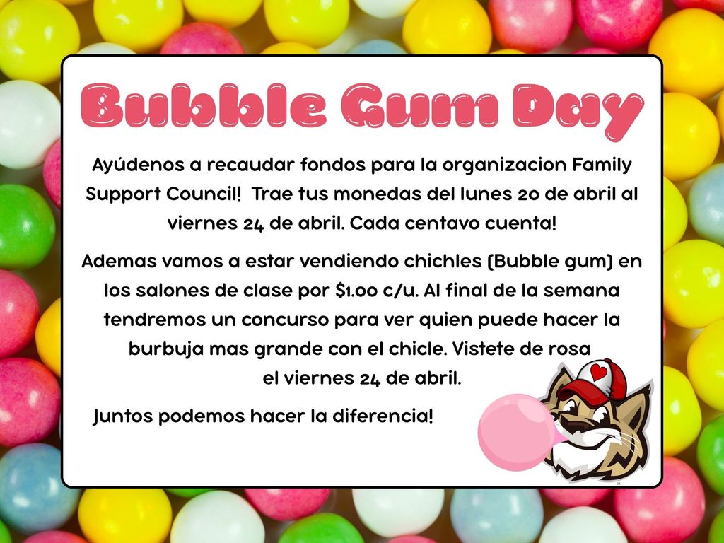 Bubble Gum Flyer-Spanish