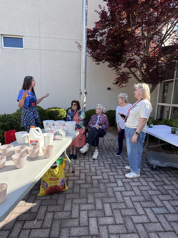 Teachers talking to Royal Oak friends 