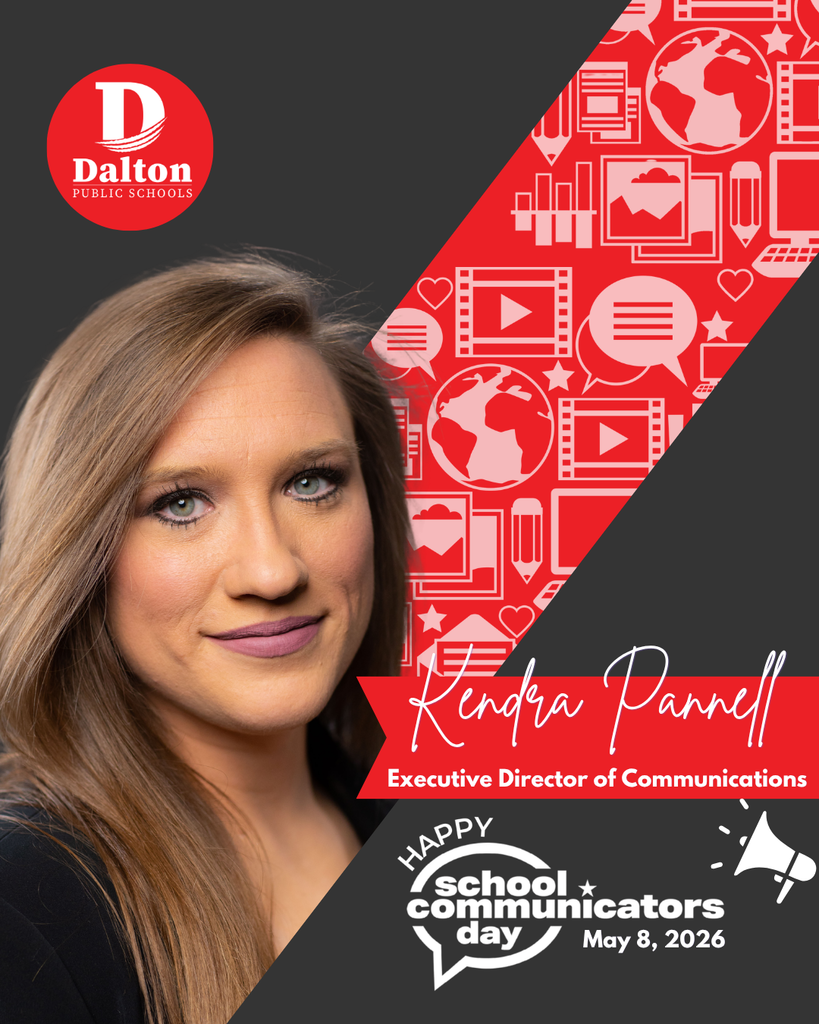 Happy School Communicators Day! (Part 1!)  At Dalton Public Schools, we’re incredibly proud of our team of school communicators who go above and beyond each day! Not only do they shine in their regular roles, but they also serve as dedicated Webmasters and Publicists, ensuring our families stay informed and connected. Whether it’s highlighting student success, sharing school events, or showcasing the everyday magic happening in our classrooms — they make it happen!  Help us celebrate this awesome team: Anna Collins — Blue Ridge School Emily Carpenter — Brookwood School Hannah Talley — City Park School Hannah Higgins — Park Creek School Jerre Leonard & Emily Elliott — Roan School Gaby Hefner — Westwood School Keri Faw — Hammond Creek Middle School Beth Mashburn — Dalton Junior High School Julia Cagle — The Dalton Academy Melanie Patrick — Dalton High School Ashley Grycz, Cindy Hernandez, Andrea Marsh, & Kendra Pannell — Dalton Public Schools  Thank you for your creativity, dedication, and for telling the stories that make DPS shine!