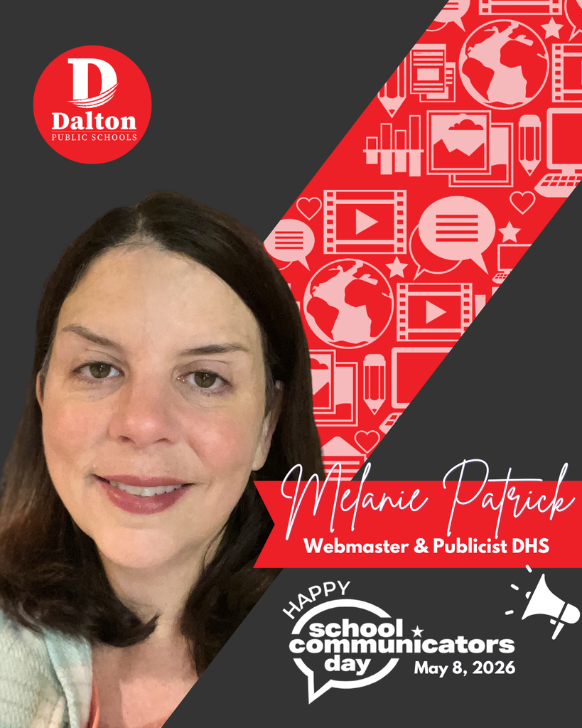 Happy School Communicators Day! (Part 1!)  At Dalton Public Schools, we’re incredibly proud of our team of school communicators who go above and beyond each day! Not only do they shine in their regular roles, but they also serve as dedicated Webmasters and Publicists, ensuring our families stay informed and connected. Whether it’s highlighting student success, sharing school events, or showcasing the everyday magic happening in our classrooms — they make it happen!  Help us celebrate this awesome team: Anna Collins — Blue Ridge School Emily Carpenter — Brookwood School Hannah Talley — City Park School Hannah Higgins — Park Creek School Jerre Leonard & Emily Elliott — Roan School Gaby Hefner — Westwood School Keri Faw — Hammond Creek Middle School Beth Mashburn — Dalton Junior High School Julia Cagle — The Dalton Academy Melanie Patrick — Dalton High School Ashley Grycz, Cindy Hernandez, Andrea Marsh, & Kendra Pannell — Dalton Public Schools  Thank you for your creativity, dedication, and for telling the stories that make DPS shine!
