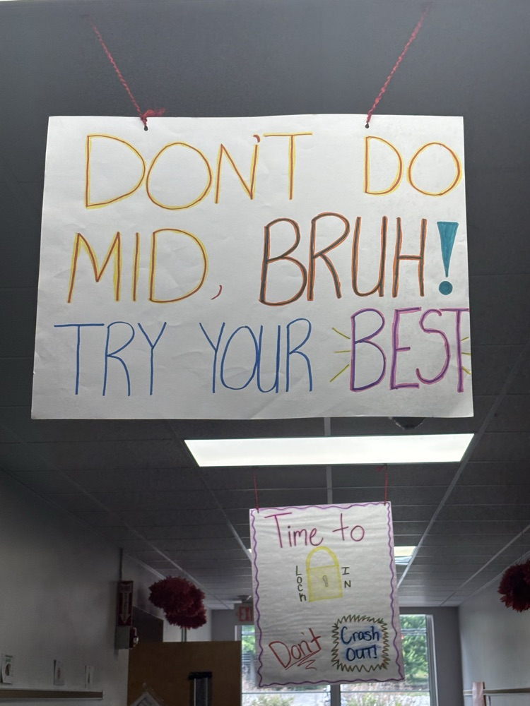 motivational sign for milestones test 