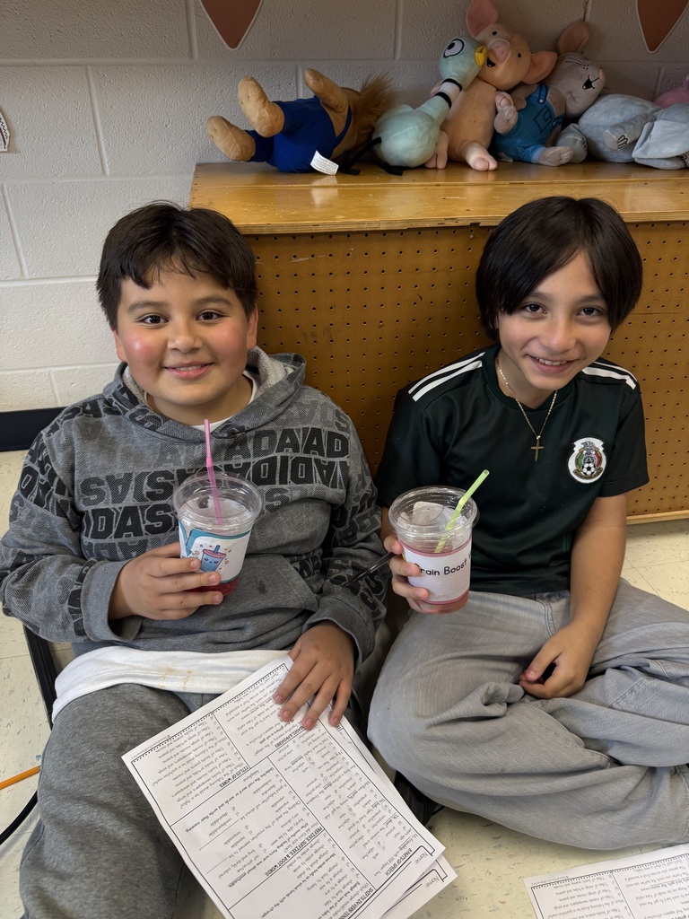 students enjoying drinks from hydration station