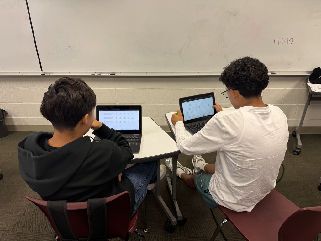 students working on computers
