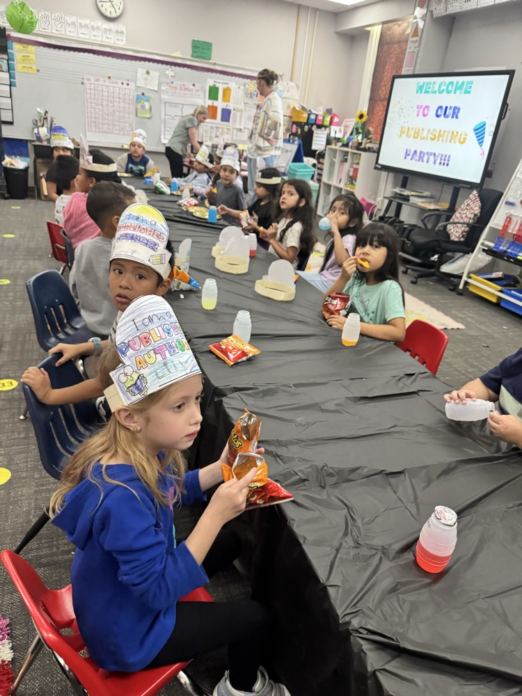 photo of kindergarten publishing party 