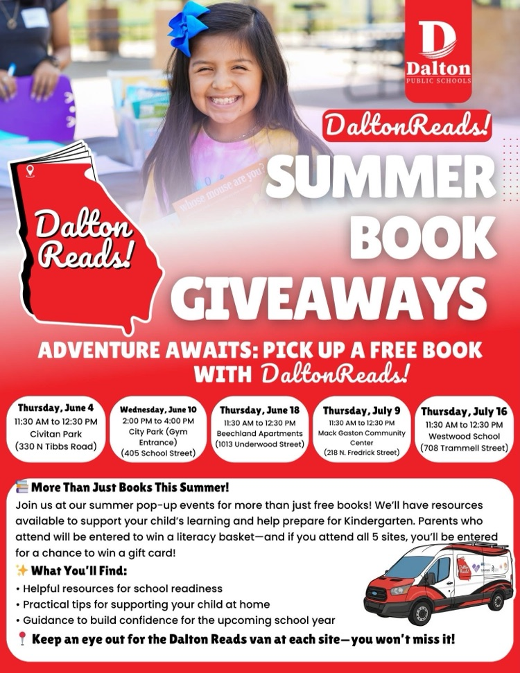 DaltonReads! summer book giveaway flyer