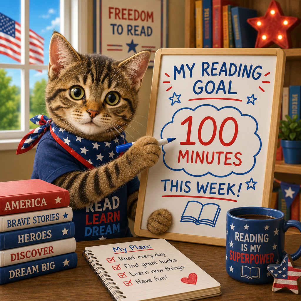 reading goal of 100 minutes this week