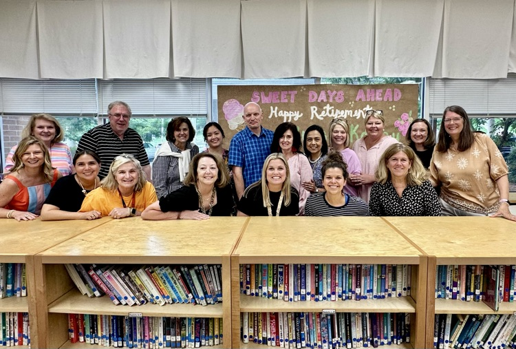 Nurse Kathy with a current and former Westwood staff 