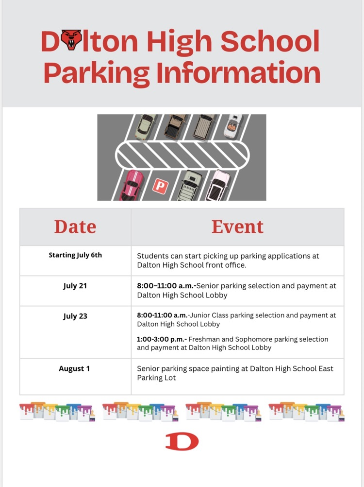 On campus parking permits dates set.