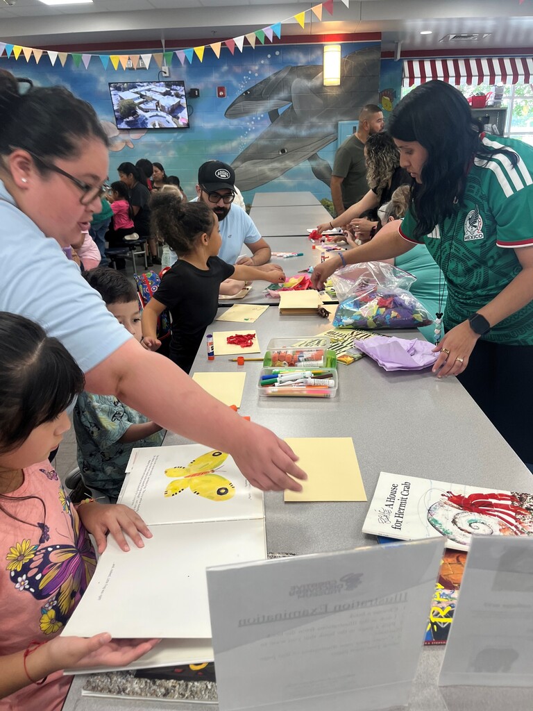 📚✨ Our Rising Pre-K and Kindergarten Summer Transition Program hosted its first annual Creative Discovery Museum Young Authors Family Workshop, bringing students and families together for a fun-filled day of reading, writing, storytelling, and creative expression!  This year’s theme, “Young Authors,” invited families to explore literacy through hands-on stations designed to spark imagination and build early language skills. From creating silly stories and performing puppet shows to examining illustrations, stitching letters, and even making a stop motion film, students practiced important skills like vocabulary, comprehension, oral language, sequencing, fine motor development, and early writing.  Most importantly, families had the chance to learn, laugh, and create together while celebrating the power of stories. We are so thankful for this meaningful opportunity to support our youngest learners as they grow into confident readers, writers, and storytellers!