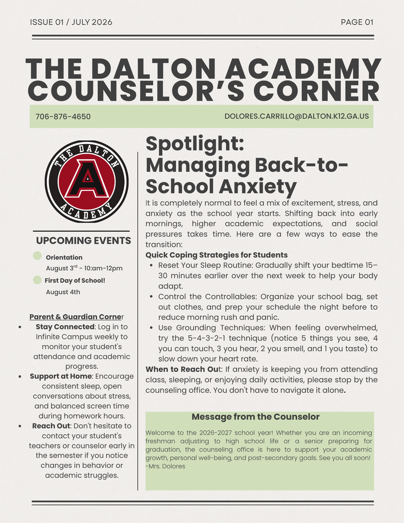 TDA newsletter