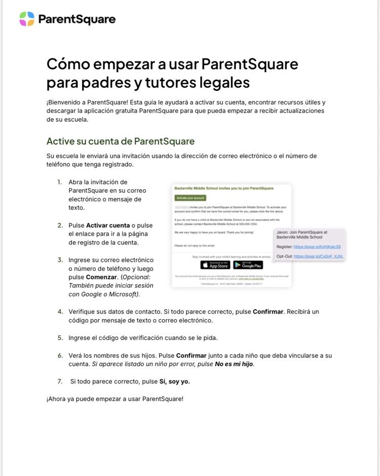 Parent Square Flyer-Spanish 
