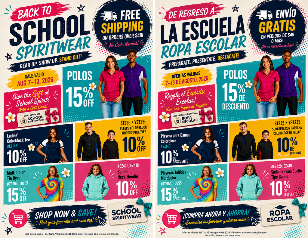 online spirit wear graphic