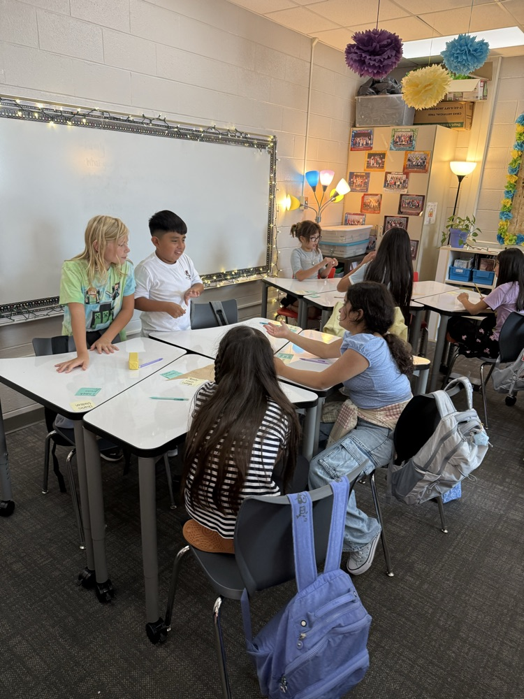 students in classroom working together