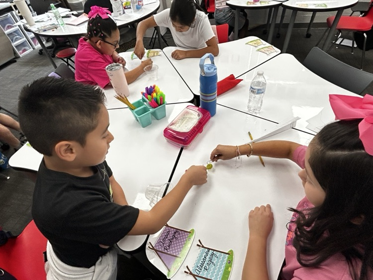students working together in classroom
