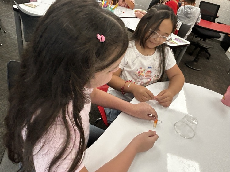 students working together in classroom