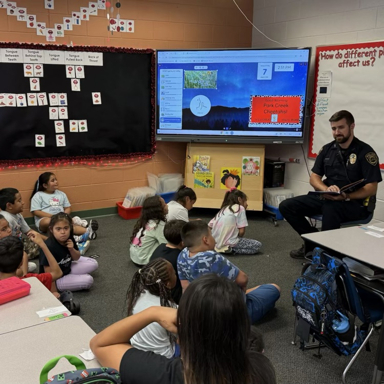 Officer Warren doing a read aloud 