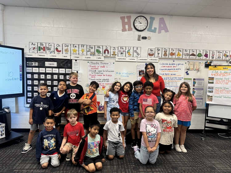 A group picture with Mrs. Andrea