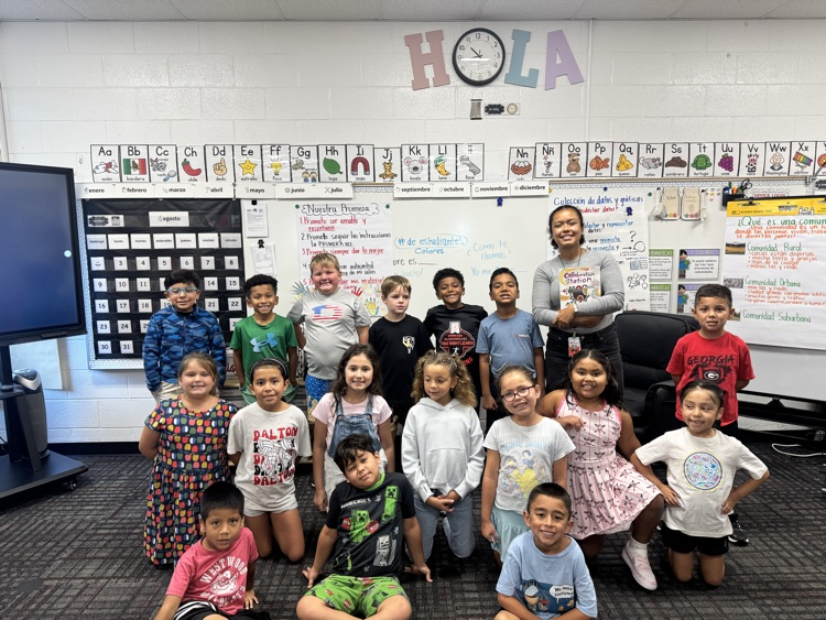 A group picture with Mrs. Angie