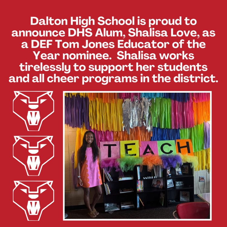 Shalisa Love DHS Tom Jones educator of the year nominee.