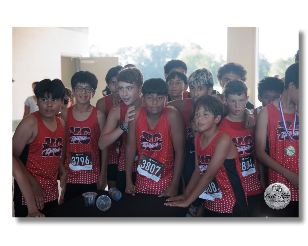 Boys celebrate their win.