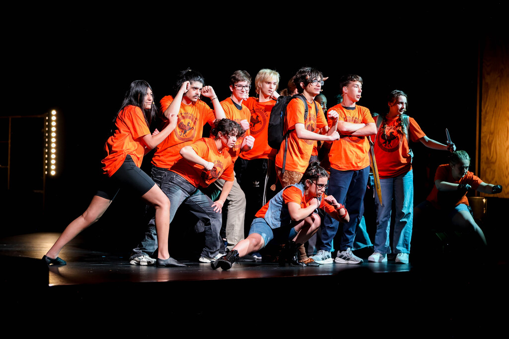 Dalton High School students performing on stage.