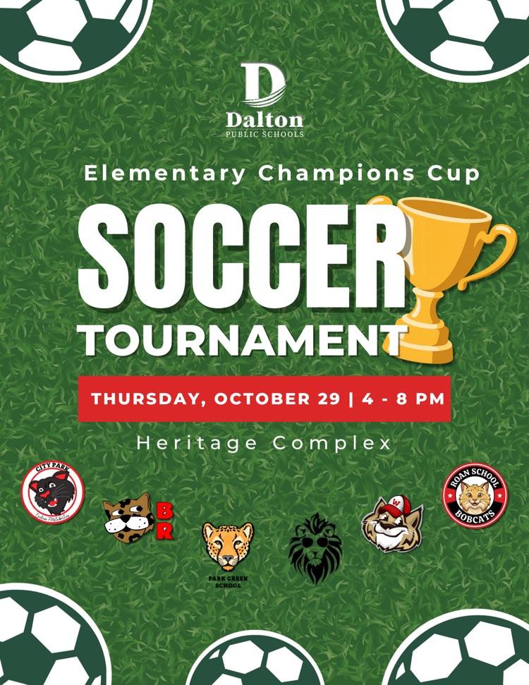 DPS soccer tournament flyer. October 29 from 4-8 at Heritage complex