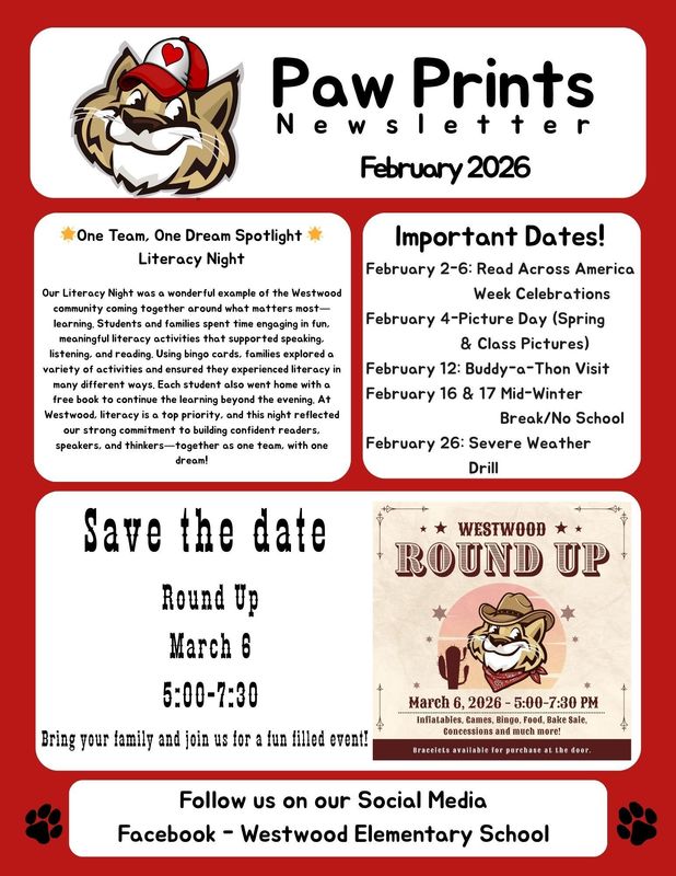 February Paw Prints Newsletter-English