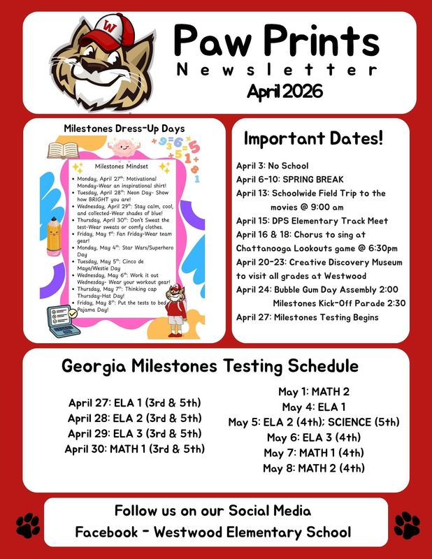 April Paw Prints Newsletter-English