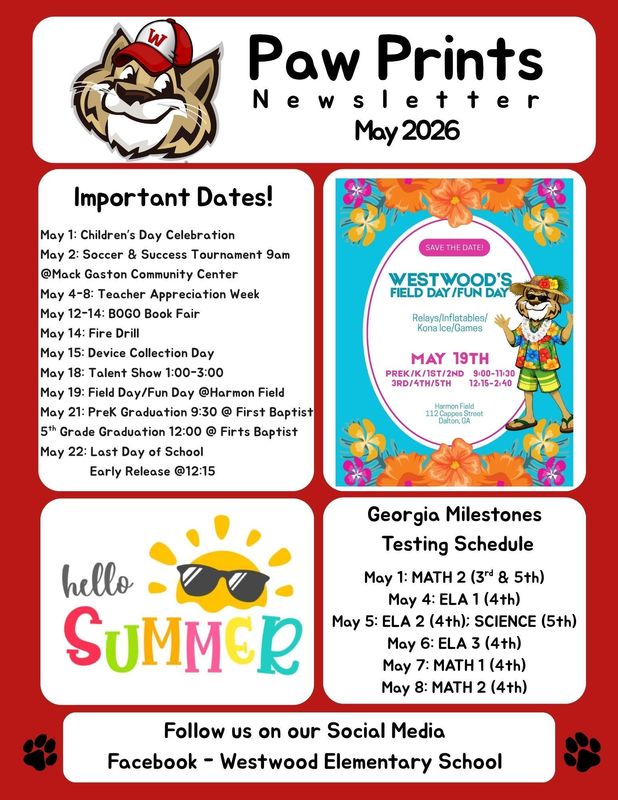 May Paw  Prints Newsletter-English