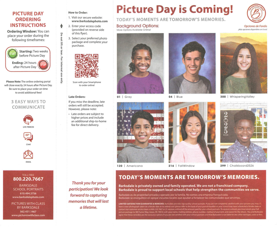 Barksdale picture order form