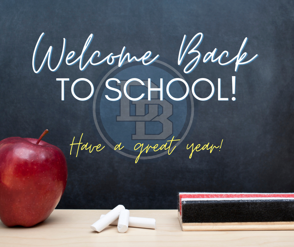 Welcome Back to School! Have a great year!