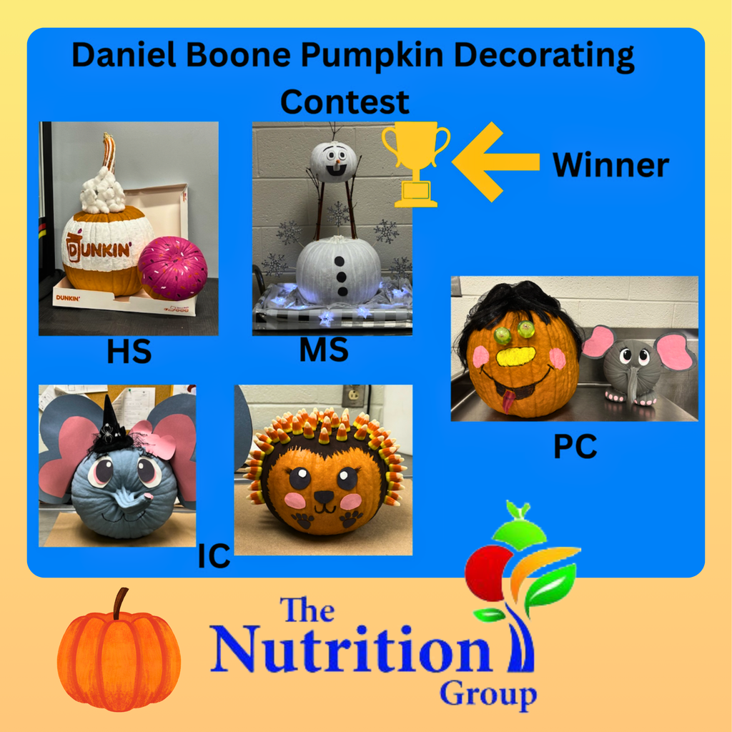 Daniel Boone Pumpkin Decorating Contest HS MS IC PC The Nutrition Group