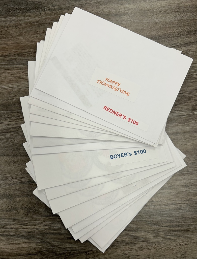 Happy Thanksgiving Gift Cards Redners Boyers